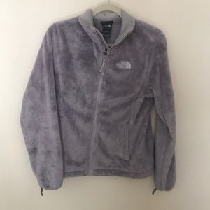 Gray Fuzzy North face
